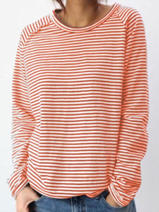 Casual and Comfortable Women’s Knit with Striped Design