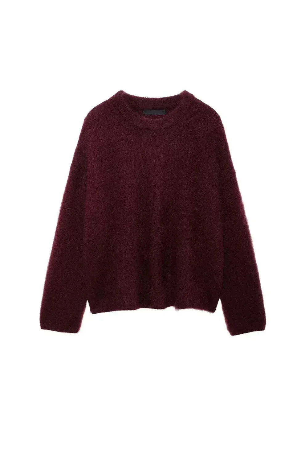 Soft Warm Women’s Winter Sweater with Round Neck and Relaxed Fit