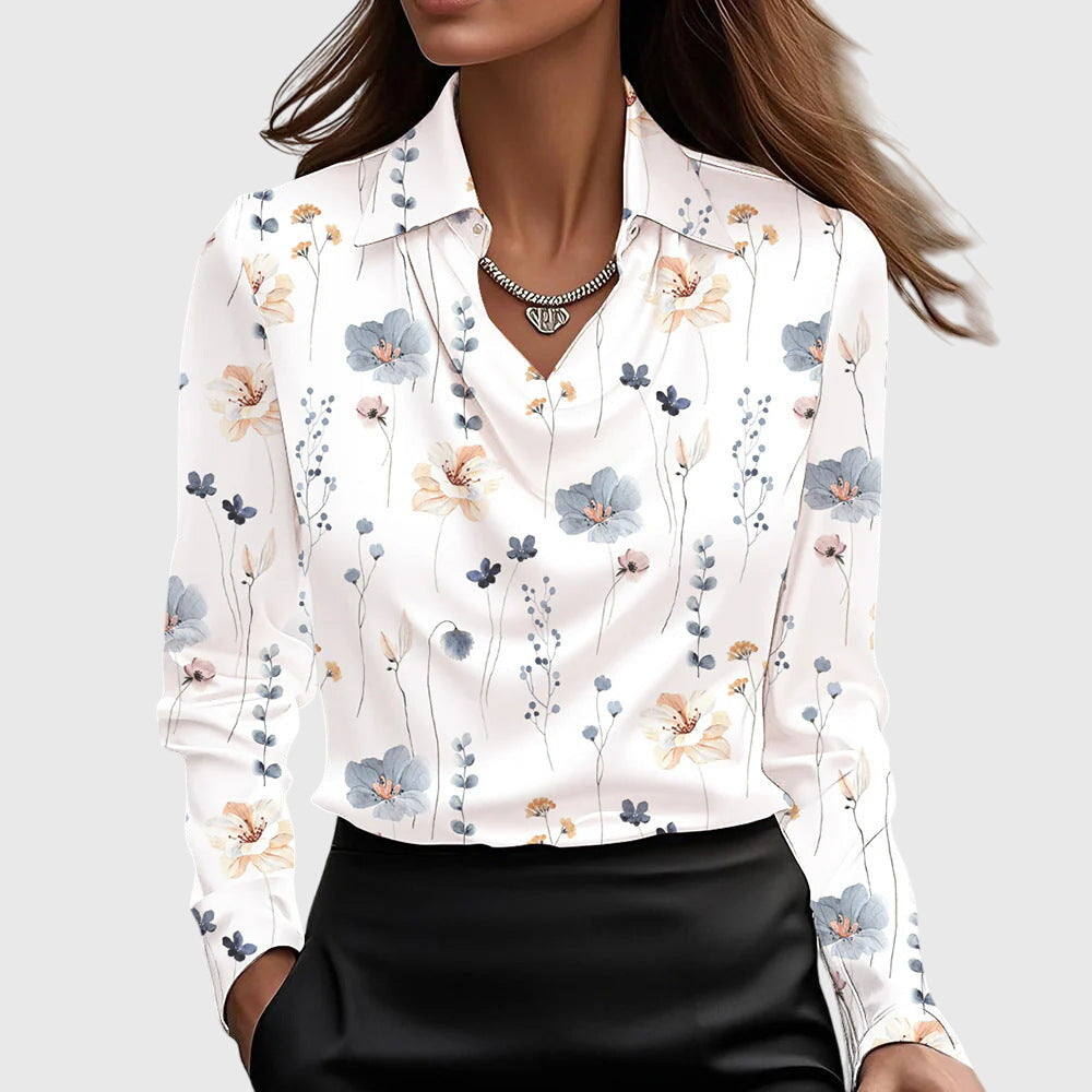Elegant Luxury Women’s Blouse with Long Sleeves