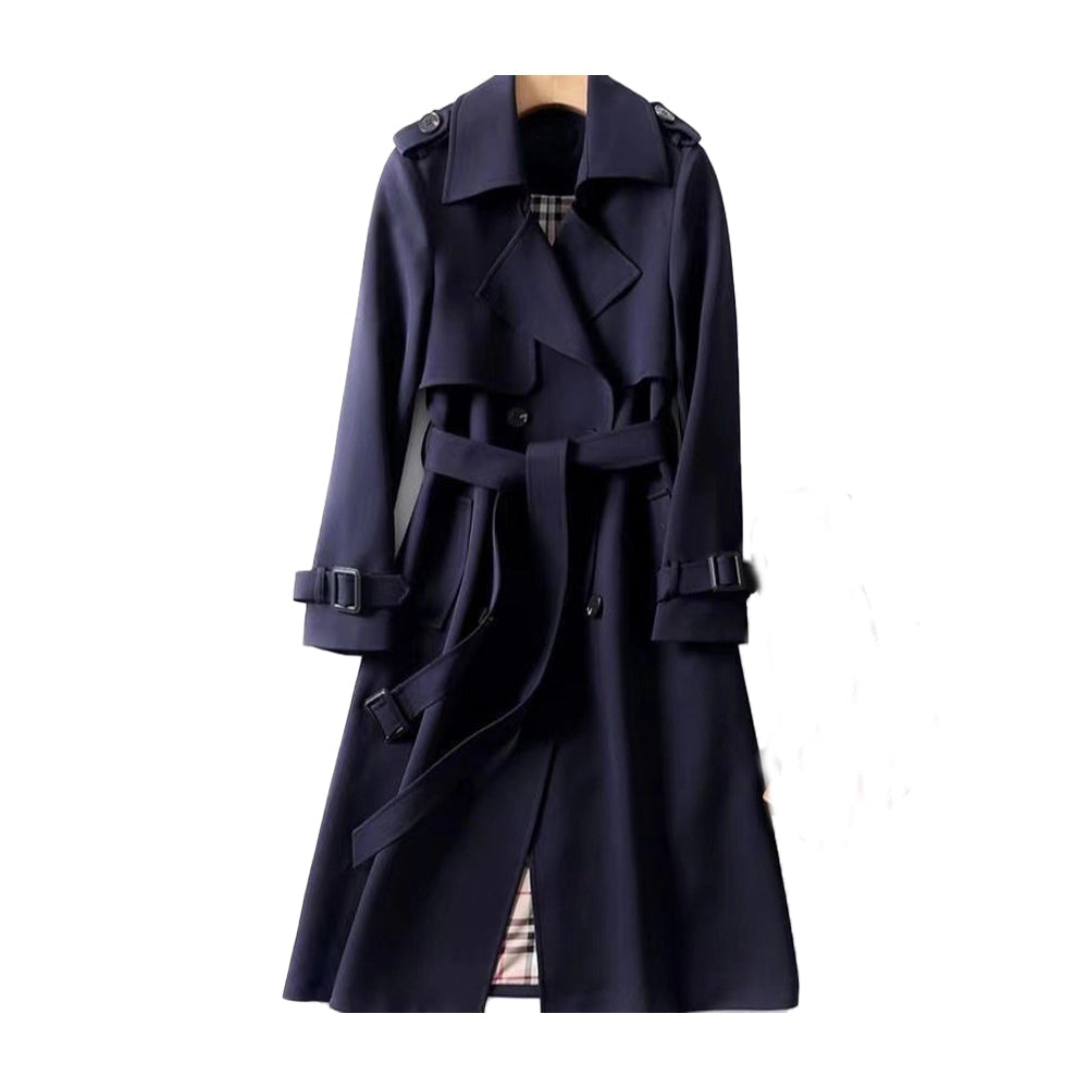 Waterproof Women’s Long Trench Coat with Belt