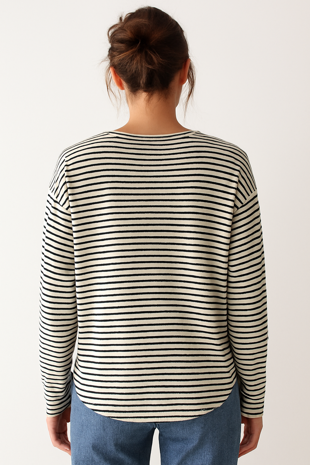 Casual and Comfortable Women’s Knit with Striped Design