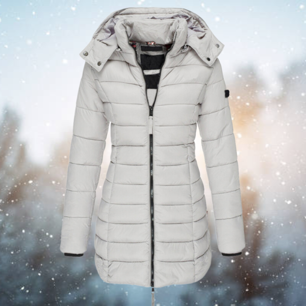 Warmly Lined Women’s Hooded Puffer Jacket