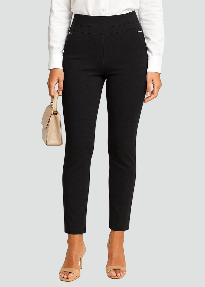 Comfortable Black Stretch Leggings with High Waist