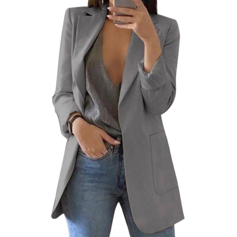 Long Women’s Blazer with Classic Lapels