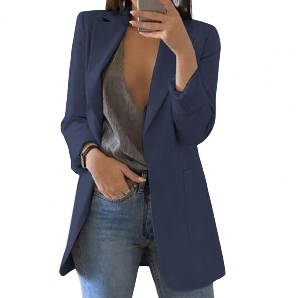 Long Women’s Blazer with Classic Lapels