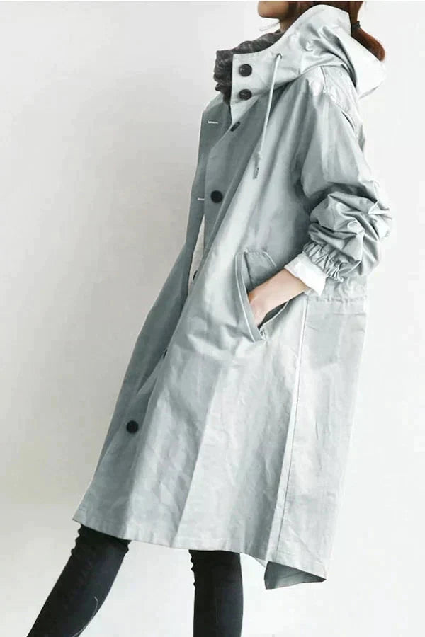 Elegant and Waterproof Women’s Coat with Hood