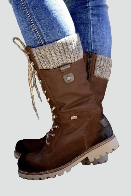 Waterproof Women’s Winter Boots with Laces