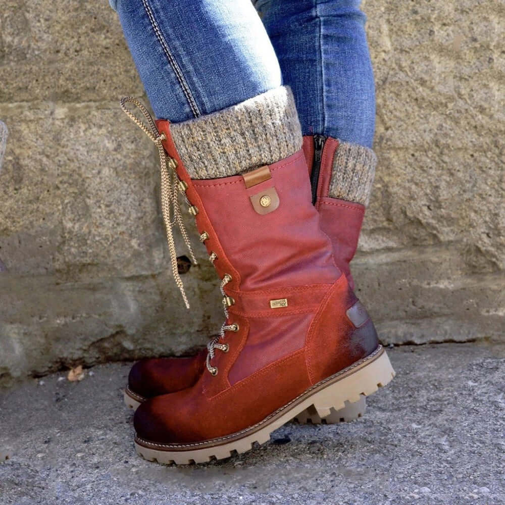 Waterproof Women’s Winter Boots with Laces