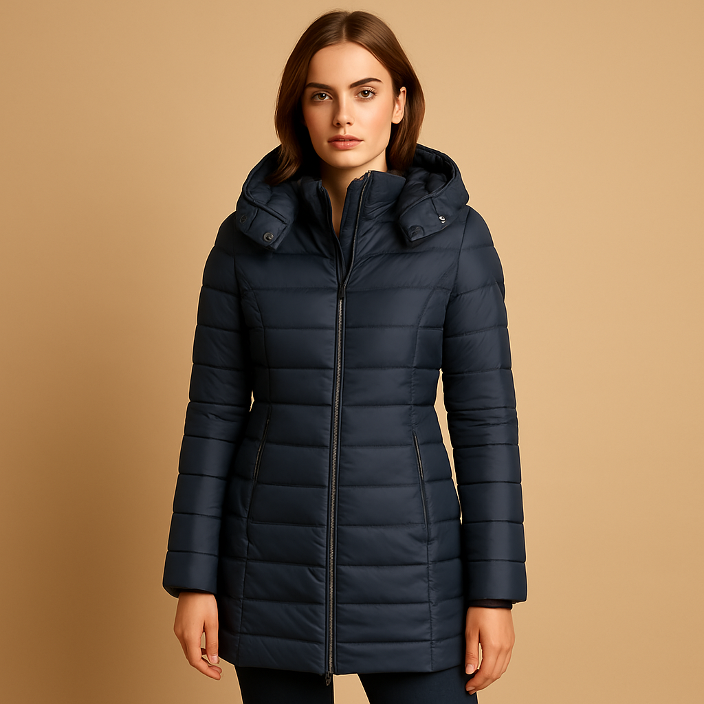 Lightweight Women’s Quilted Winter Jacket with Hood