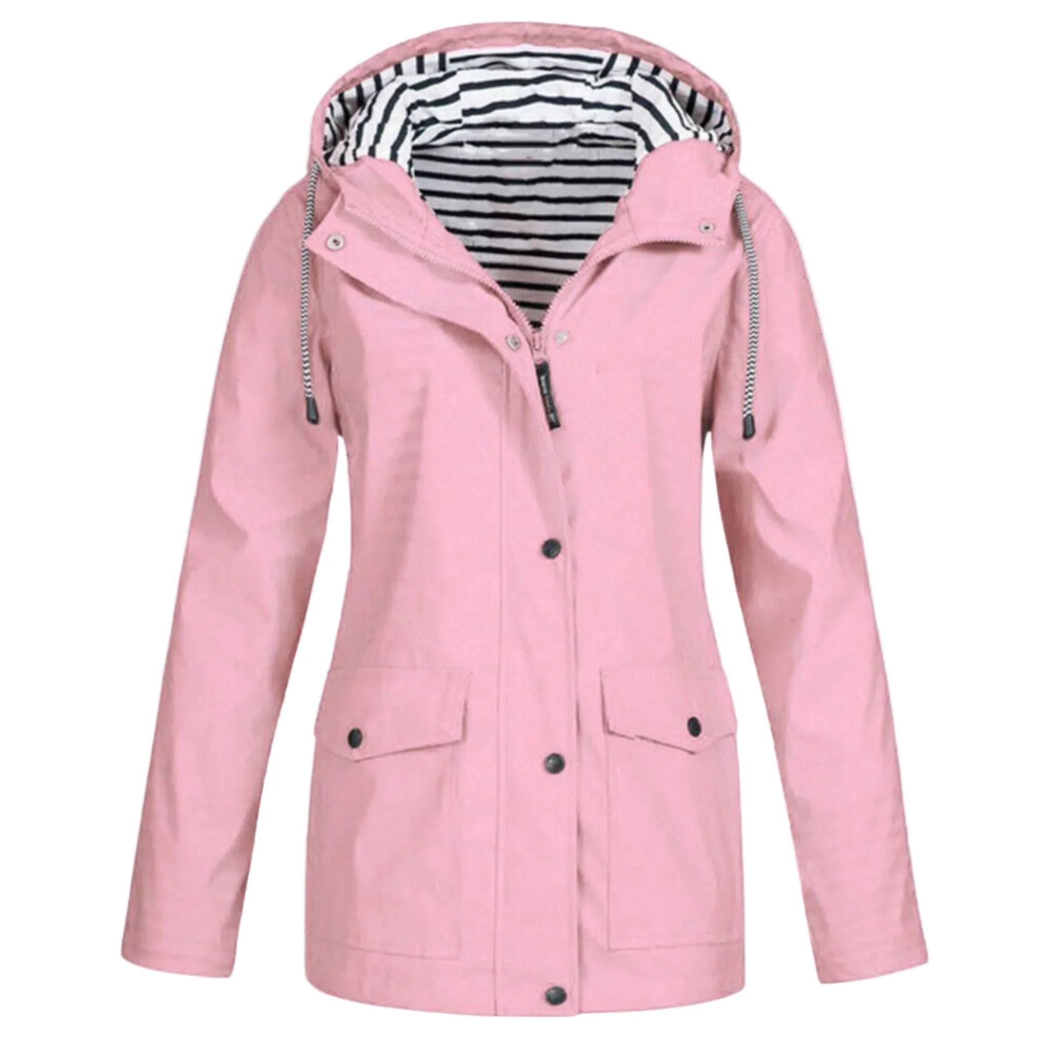Waterproof Women’s Rain Jacket with Lined Hood