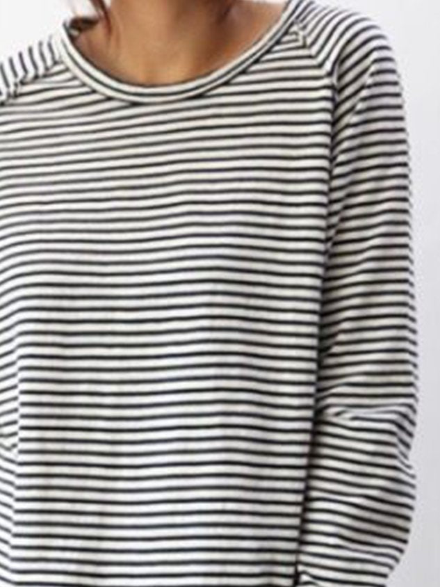 Casual and Comfortable Women’s Knit with Striped Design