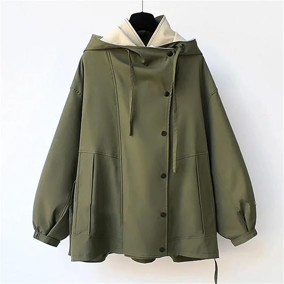 Waterproof Women’s Raincoat with Hood for Spring