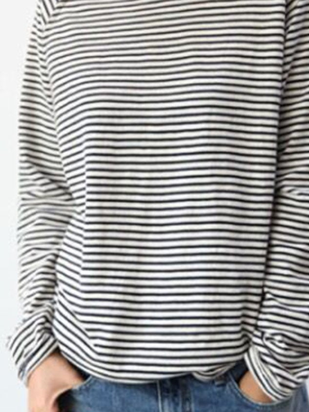 Casual and Comfortable Women’s Knit with Striped Design