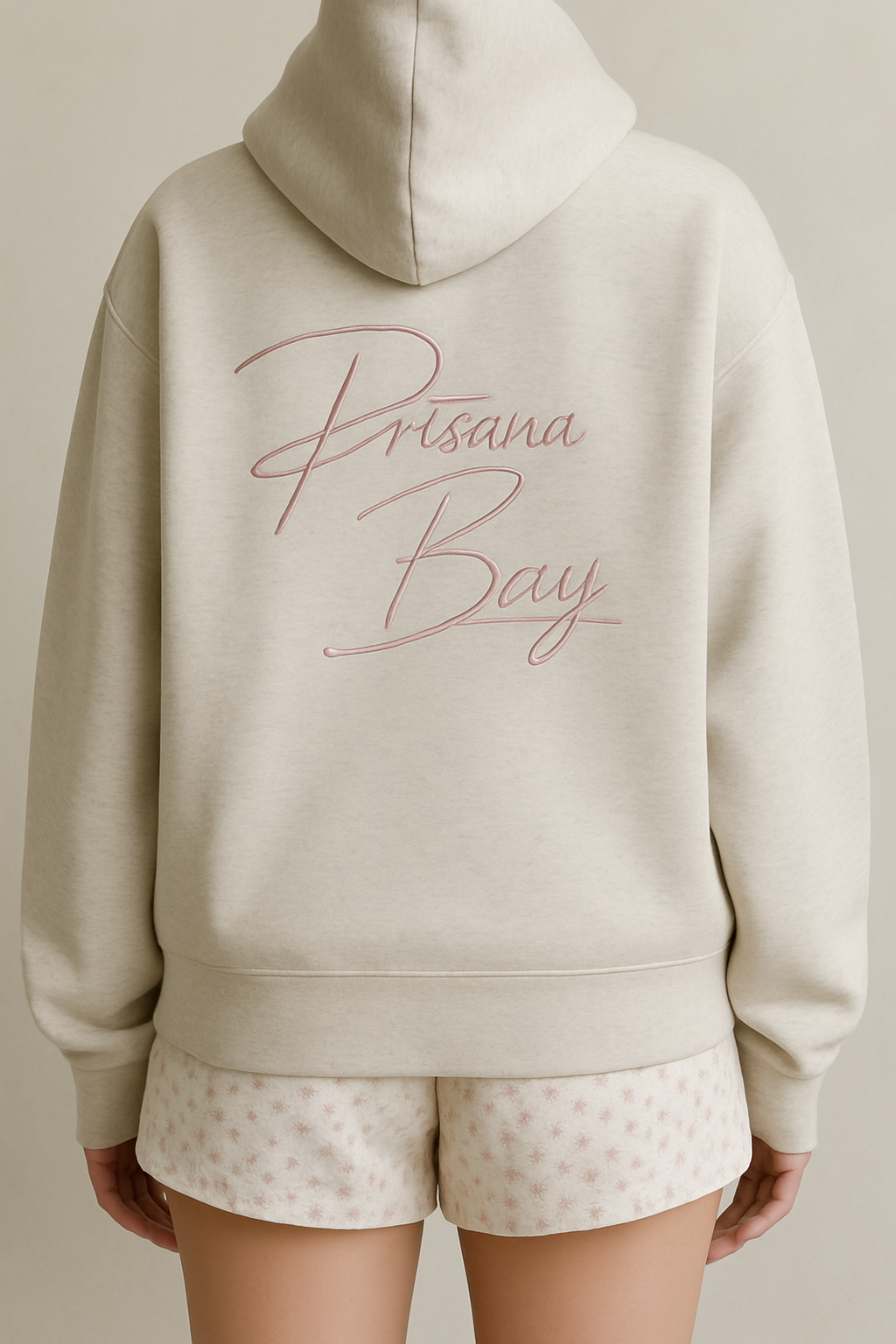 Soft Oversized Women’s Hoodie with Bow Detail and Hood