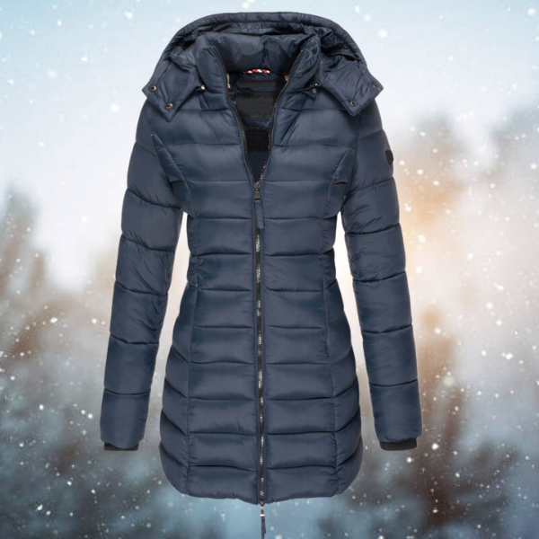 Warmly Lined Women’s Hooded Puffer Jacket