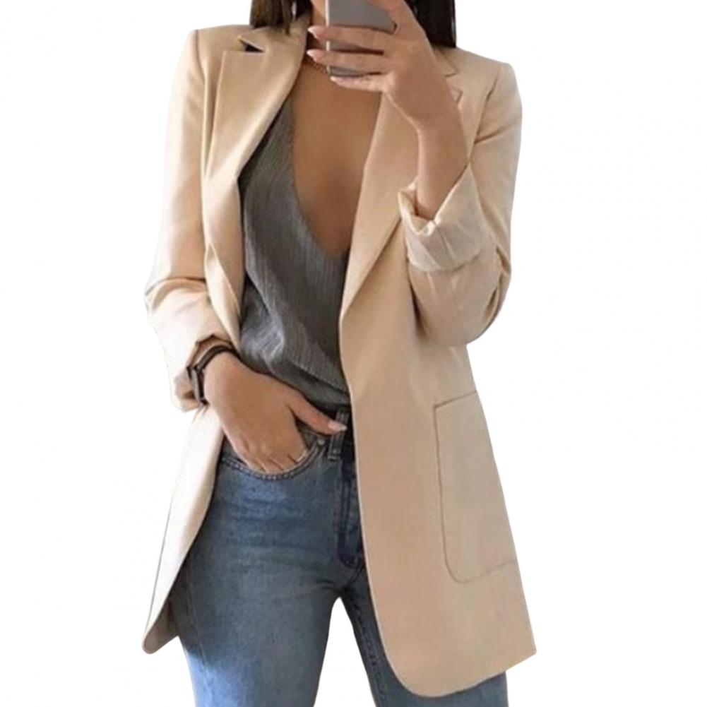 Long Women’s Blazer with Classic Lapels