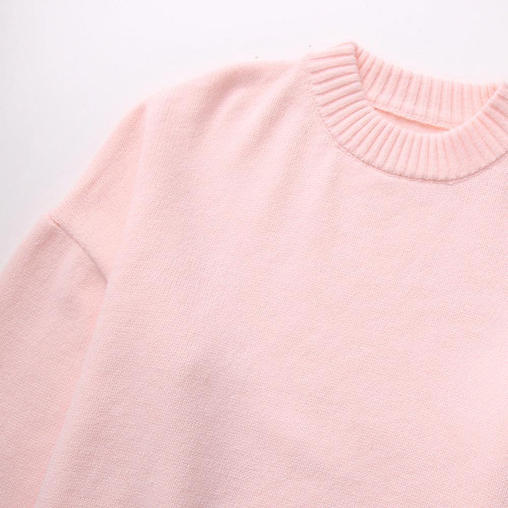 Trendy Pink Oversized Women’s Sweater