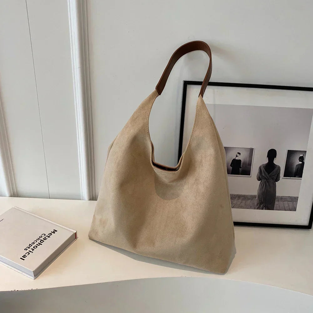 Luxurious Suede Tote Bag for Women