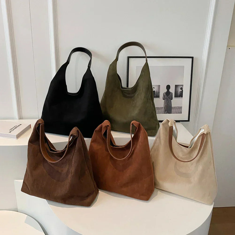 Luxurious Suede Tote Bag for Women
