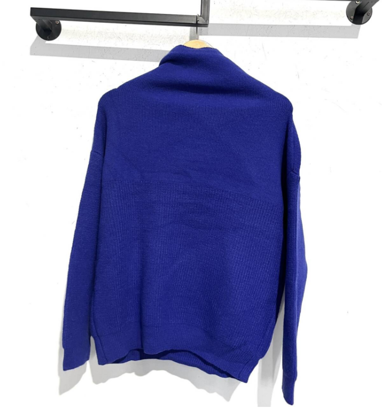 Knitted Oversized Hoodie for Women with Drawstring Hood