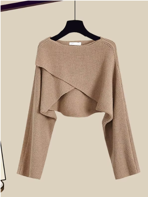 Stylish 3-Piece Set for Women with Oversized Trousers