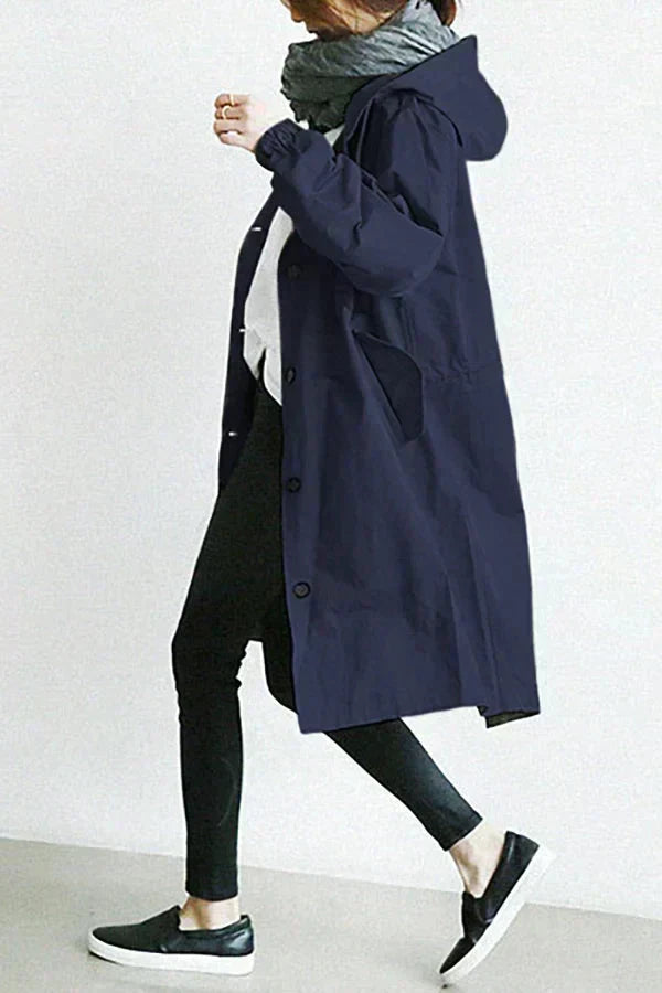 Elegant and Waterproof Women’s Coat with Hood
