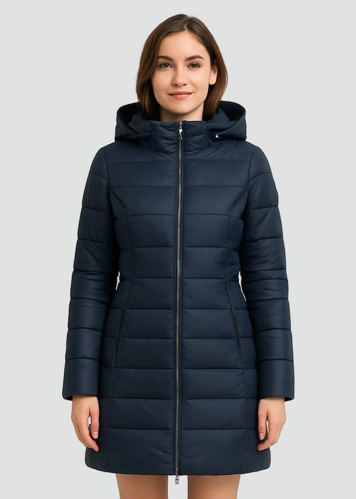 Warmly Lined Women’s Hooded Puffer Jacket