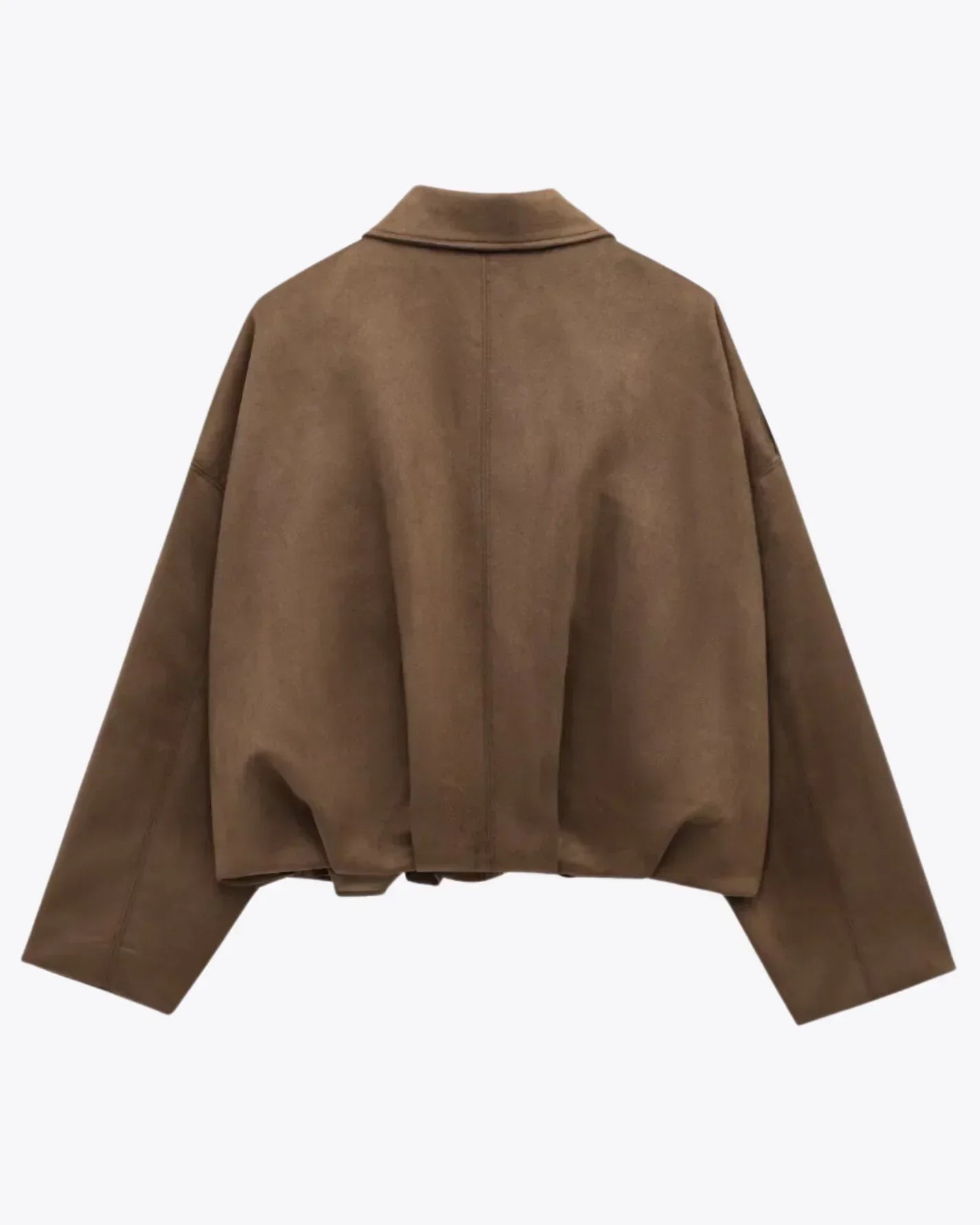 Elegant Women’s Suede Jacket Oversized and Warm