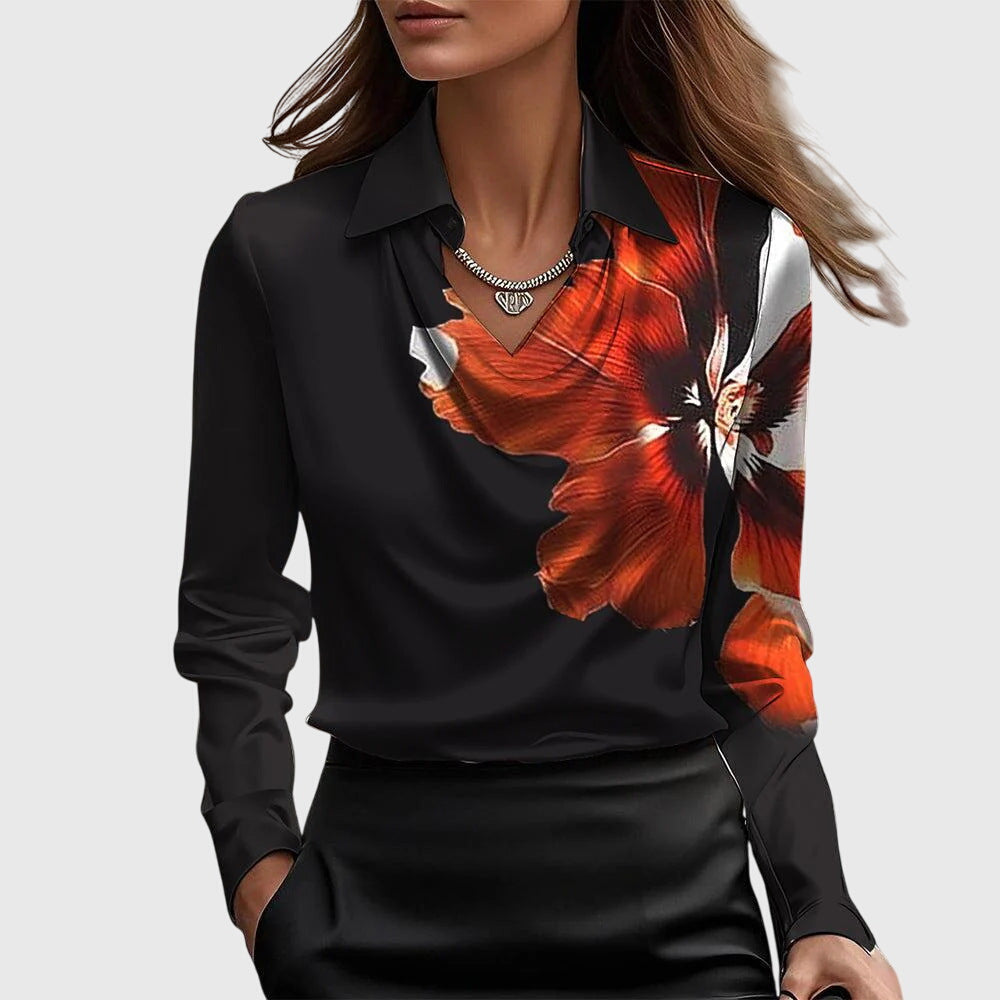 Elegant Luxury Women’s Blouse with Long Sleeves