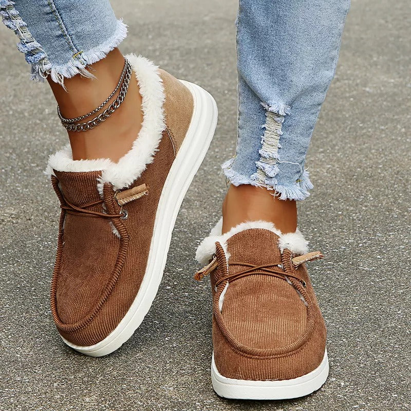 Casual Women’s Slip-On Sneakers for Fall and Winter