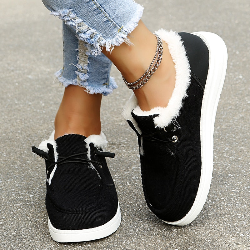 Casual Women’s Slip-On Sneakers for Fall and Winter
