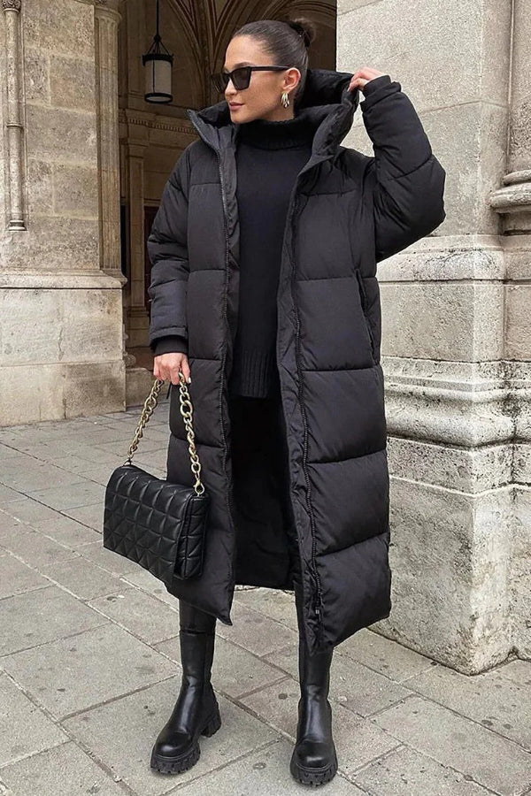 Wind-Resistant Women’s Winter Coat with Hood