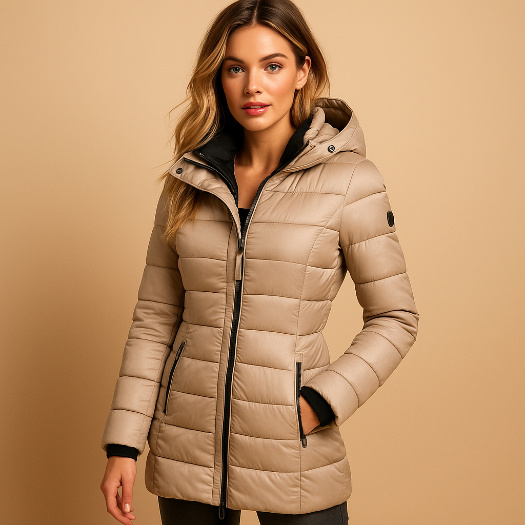 Lightweight Women’s Quilted Winter Jacket with Hood