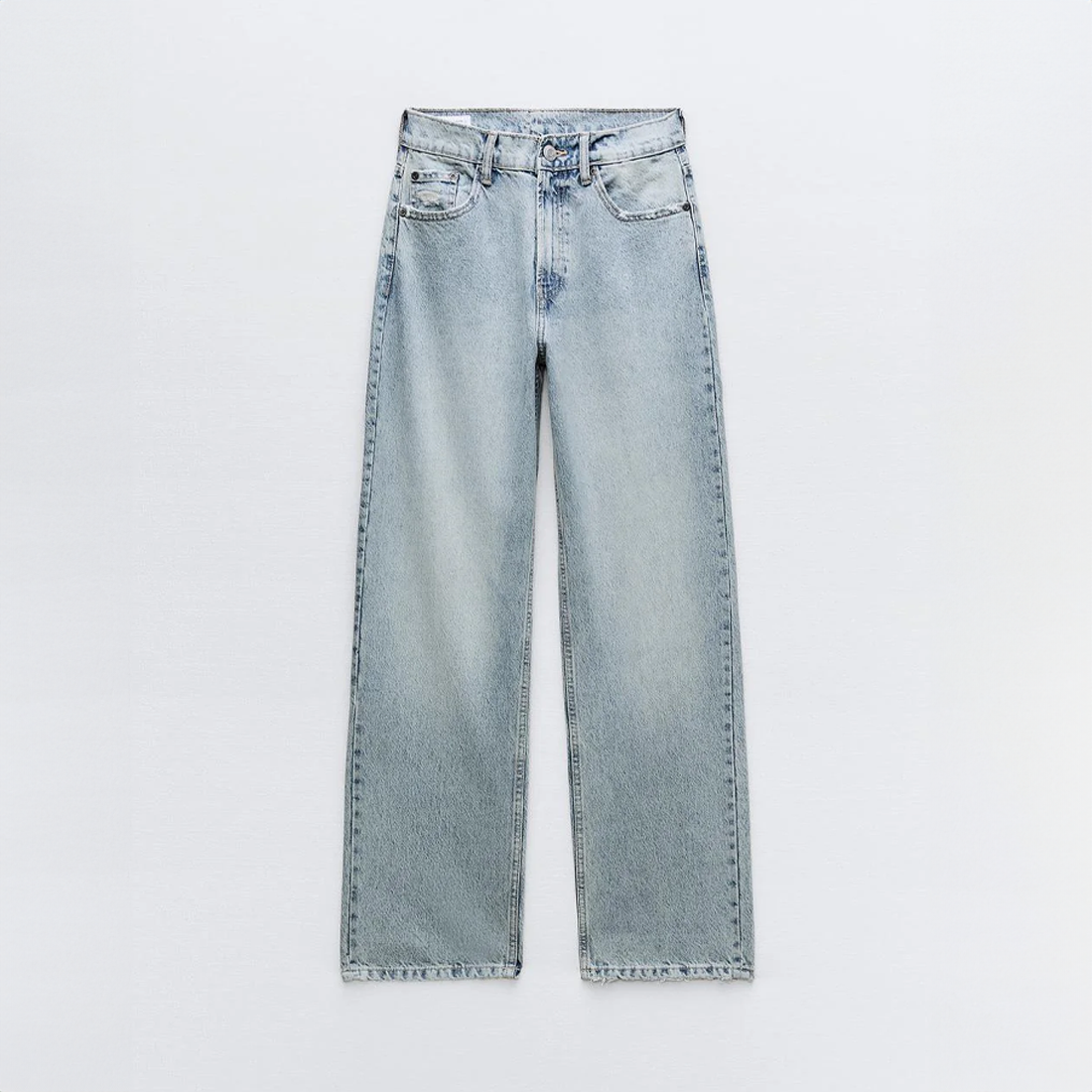 Vintage Women’s Jeans with High Waist and Ripped Details
