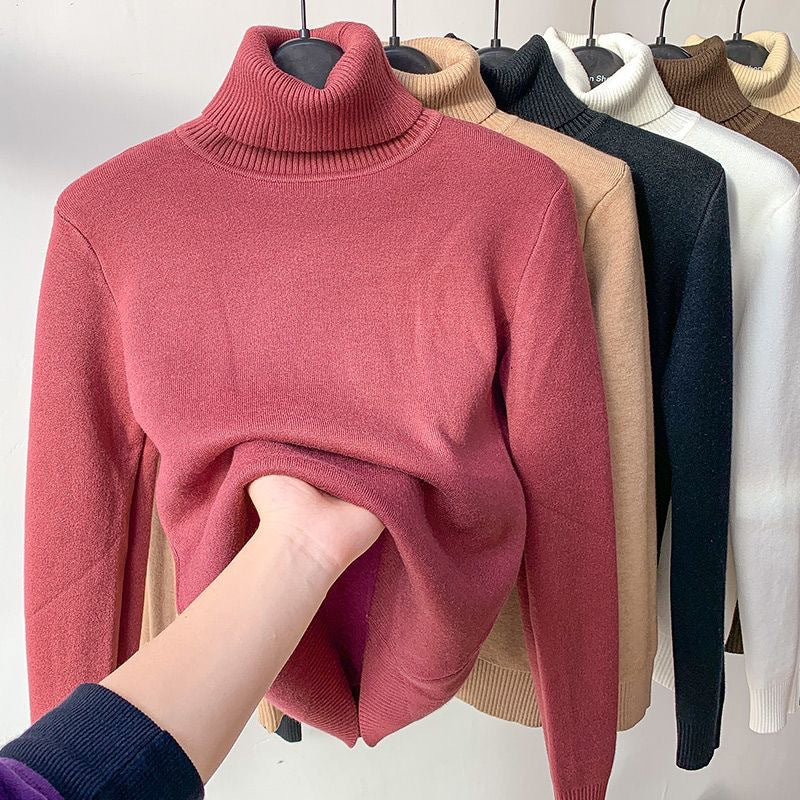 Comfortable Soft Lined Women’s Fleece Turtleneck