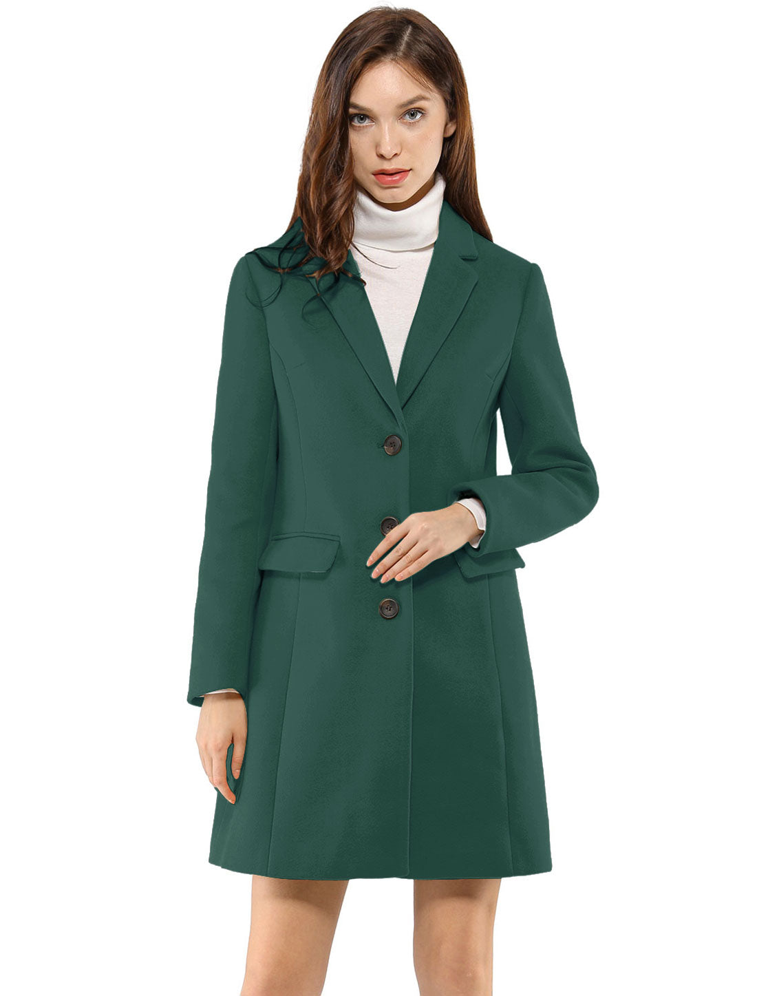 Soft Women’s Winter Coat with Lapel Collar